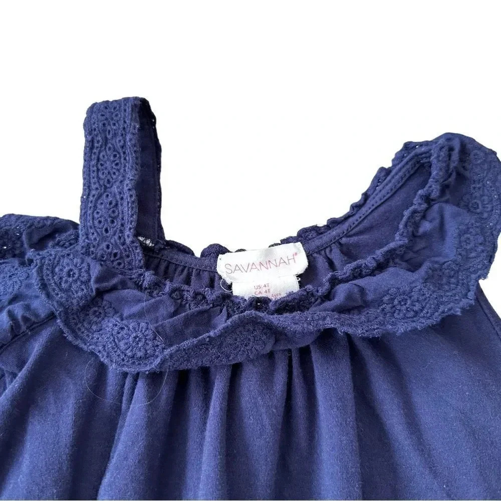 Savannah | Ruffle Asymmetrical Tank (4T) - Picture 2 of 4